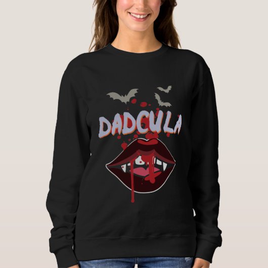 Sweatshirt Bouche et chauve-souris Dracula pour la nuit d'Hal (Devant)