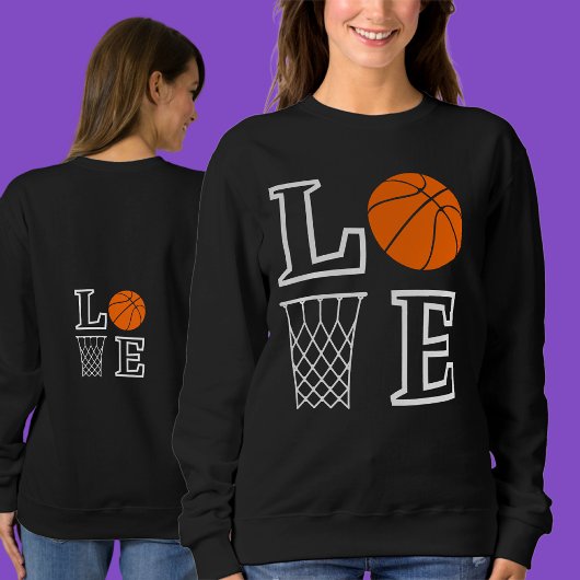 Sweatshirt Boucles de basket-ball, Lecteur de basket-ball Cad