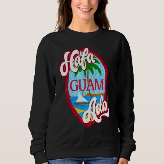 Sweatshirt Bouclier Hafa Adai Guam (Devant)
