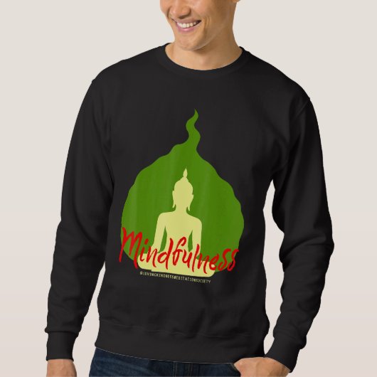 Sweatshirt Bouddha Gautama Mindfulness Paix Amour Kindness M (Devant)
