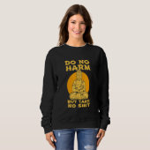 Sweatshirt Bouddha Paix Intérieure Ne Pas Nuire Ne Pas Prendr (Devant entier)