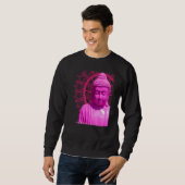 Sweatshirt Bouddha Pink Mandala Metta Mindful amour gentilles (Devant entier)