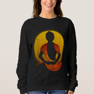 Sweatshirt Bouddha Vintage Bouddhisme méditation Spirituel