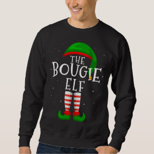 Sweatshirt Bougie Elf amusant jumeler famille Gif de Noël