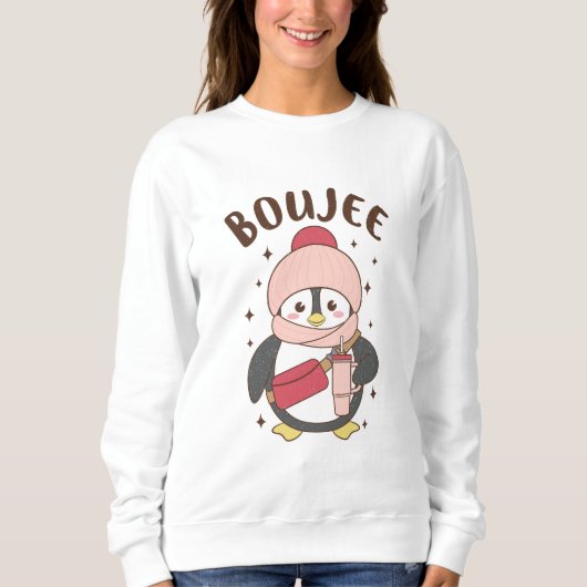 Sweatshirt Bougie Xmas Penguin (Devant)