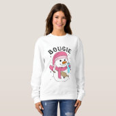 Sweatshirt Bougie Xmas Snow (Devant entier)