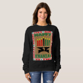 Sweatshirt Bougies 7 Principes de Kwanzaa (Devant entier)