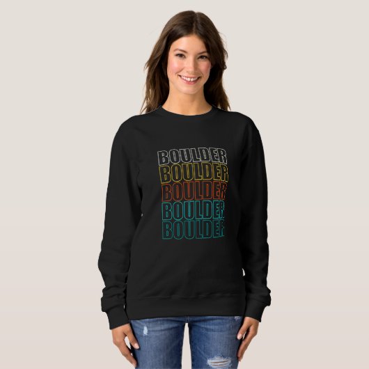 Sweatshirt Boulder Colorado (Devant entier)