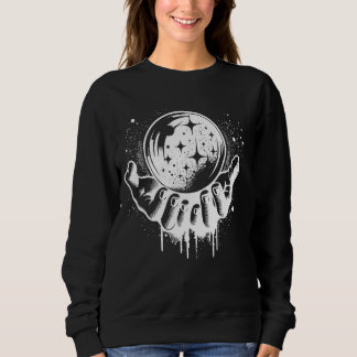 Sweatshirt Boule De Cristal À Main Avec Effet Splatter Pour