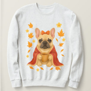 Sweatshirt Bouledogue français dans une couverture Boisson