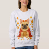 Sweatshirt Bouledogue français dans une couverture | Boisson (Devant)