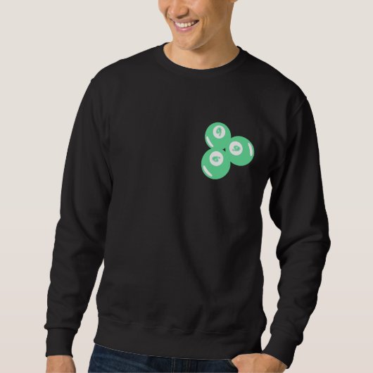 Sweatshirt Boules sarcelles numéro chanceux 9 (Devant)
