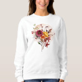 Sweatshirt Bouquet d'aquarelle d'automne (Devant)
