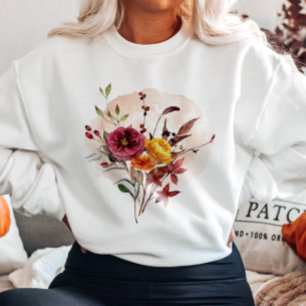 Sweatshirt Bouquet d'aquarelle d'automne