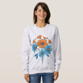 Sweatshirt Bouquet de fleurs (Devant entier)