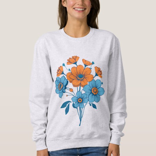 Sweatshirt Bouquet de fleurs (Devant)