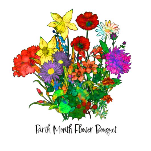 Sweatshirt Bouquet de fleurs de naissance mensuelles