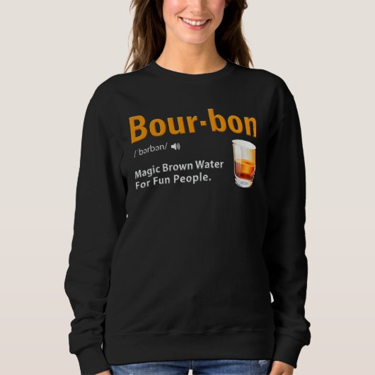 Sweatshirt Bourbon Whiskey Bourbon Définition 2 (Devant)