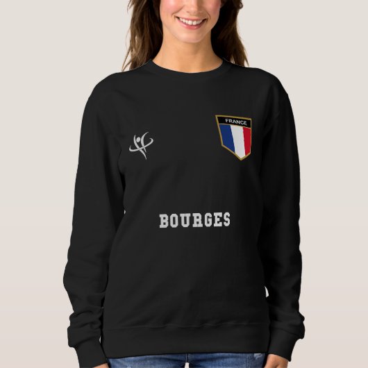 Sweatshirt BOURGES France Vintage Sports (Devant)