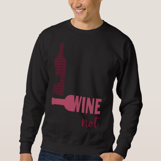 Sweatshirt Bouteilles à vin (Devant)