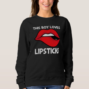 Sweatshirt Bouton à lèvres cool pour garçons Enfants Maquilla
