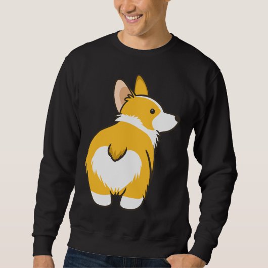 Sweatshirt Bouton Coeur Corgi (Devant)