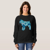Sweatshirt Bouvier Des Flandres Aloha Hawaiian Dog (Devant entier)