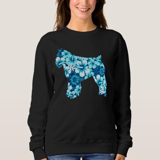 Sweatshirt Bouvier Des Flandres Aloha Hawaiian Dog (Devant)