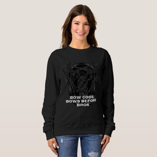 Sweatshirt Bow Code Hunting Friends Hunter  Rules (Devant entier)