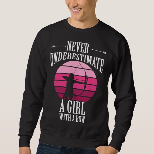 Sweatshirt Bow Hunting Target Archer Girl Bowmen Archery Bow (Devant)