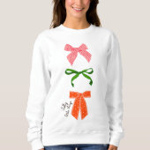 Sweatshirt Bow Jolly Little Things Christmas  (Devant)