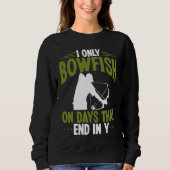 Sweatshirt Bowfisher on days end in y Bowfishing Bowhunter Fi (Devant)