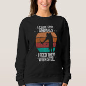 Sweatshirt Bowfishing Feed them with Steeel Airboat Bowwfishe (Devant)