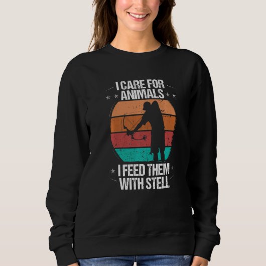 Sweatshirt Bowfishing Feed them with Steeel Airboat Bowwfishe (Devant)