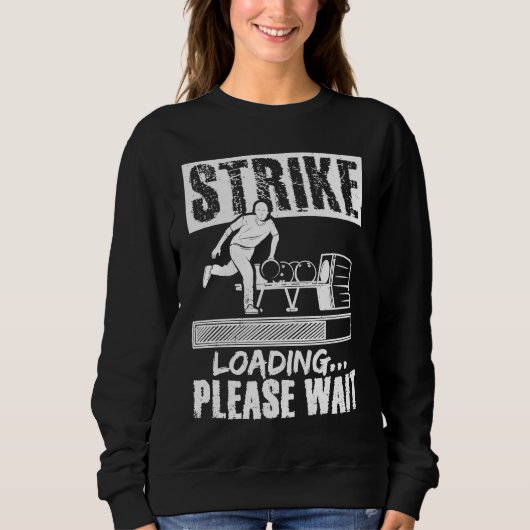 Sweatshirt Bowling Ball Pin Bowler Strike Bowling Fanatic Bow (Devant)