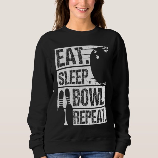 Sweatshirt Bowling Ball Pin Bowler Strike Bowling Fanatic Bow (Devant)