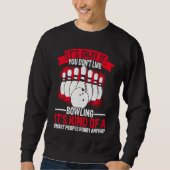 Sweatshirt Bowling Ball Pin Bowler Strike Bowling Fanatic Bow (Devant)