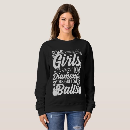 Sweatshirt Bowling Ball Pin Bowler Strike Bowling Fanatic Bow (Devant entier)