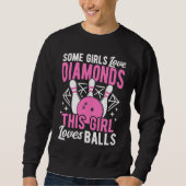 Sweatshirt Bowling Ball Pin Bowler Strike Bowling Girls Bowli (Devant)