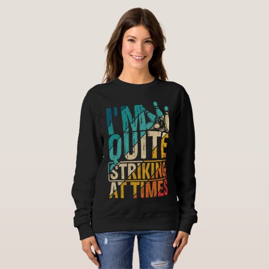 Sweatshirt Bowling Ball Pin Bowler Strike Bowling Team Bowlin (Devant entier)