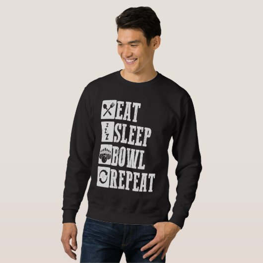 Sweatshirt Bowling Ball Pin Bowler Strike Bowling Team Bowlin (Devant entier)