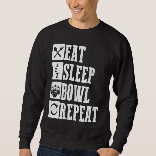 Sweatshirt Bowling Ball Pin Bowler Strike Bowling Team Bowlin (Devant)