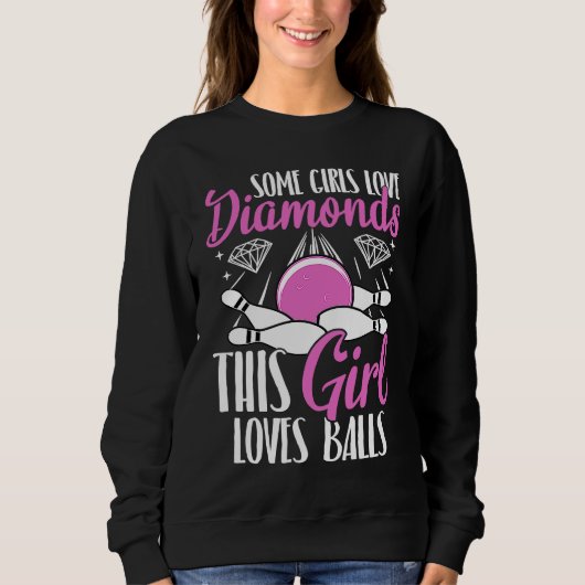 Sweatshirt Bowling Ball Pin Bowler Strike Team Bowling Alley  (Devant)