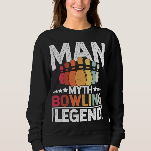 Sweatshirt Bowling Ball Pin Bowler Strike Team Bowling Alley  (Devant)