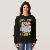 Sweatshirt Bowling Bowling - gagnant du Bowling Rétro (Devant entier)