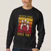 Sweatshirt Bowling cadeau pour 54 ans Old Bowler 1967 (Devant)