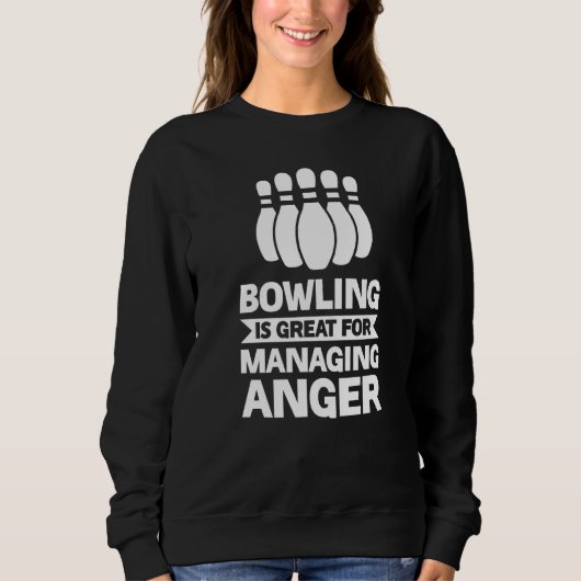 Sweatshirt Bowling Est Idéal Pour Gérer Le Joueur De Bowling (Devant)