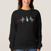 Sweatshirt Bowling Heartbeat  Bowling  Bowler (Devant)