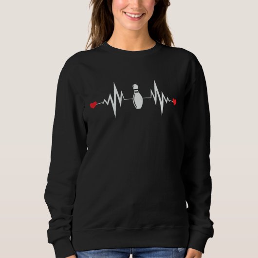 Sweatshirt Bowling Heartbeat  Bowling  Bowler (Devant)
