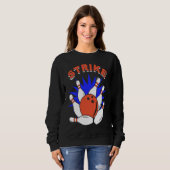 Sweatshirt bowling player bowler bowling game bowling (Devant entier)